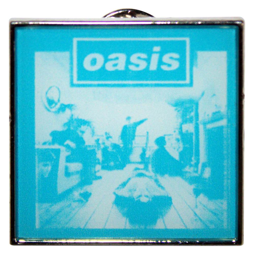 Oasis - Definitely Maybe Blue Tone Pin - Blue